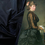 NEW Lady Lisa Designer 100% Silk Taffeta Fabric -Solid Black
