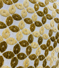 NEW King Tim Double Sided Burnout Chenille Velvet Fabric- Mustard Yellow- Upholstery - Fancy Styles Fabric Pierre Frey Lee Jofa Brunschwig & Fils