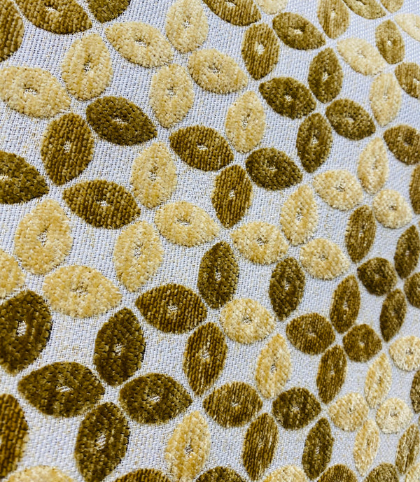 NEW King Tim Double Sided Burnout Chenille Velvet Fabric- Mustard Yellow- Upholstery - Fancy Styles Fabric Pierre Frey Lee Jofa Brunschwig & Fils