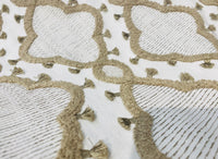 New Prince Peterson Designer Linen Inspired Decorating Drapery Fabric - Cream and Camel - Fancy Styles Fabric Pierre Frey Lee Jofa Brunschwig & Fils