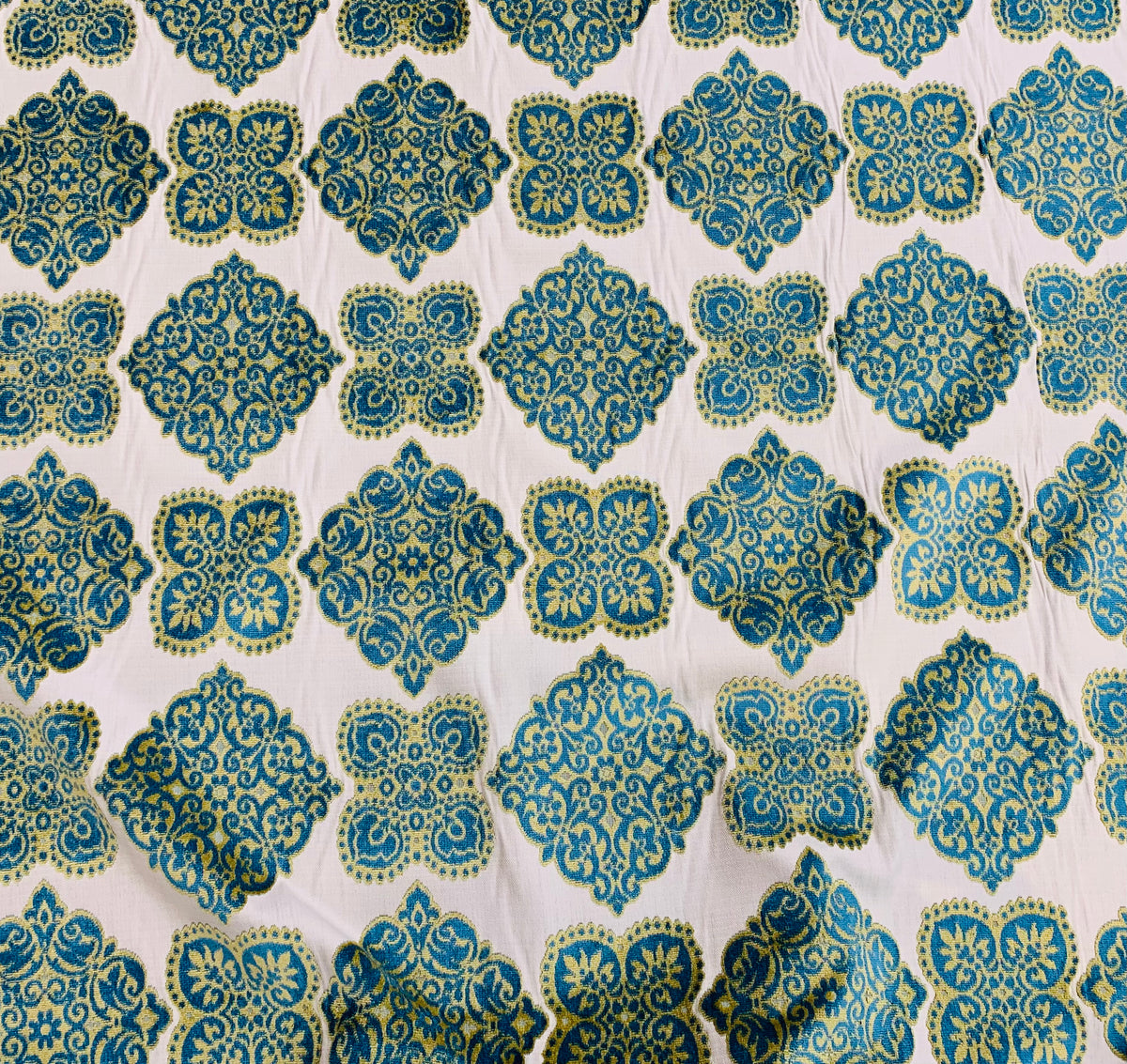 NEW! By the Roll (Wholesale): King Dante Designer Imported Italian Burnout Medallion Chenille Velvet Fabric Upholstery - Fancy Styles Fabric Pierre Frey Lee Jofa Brunschwig & Fils