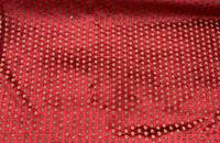 NEW! By the Roll (Wholesale): Prince Casper Designer Imported Italian Burnout Dot Chenille Velvet Fabric Upholstery Red - Fancy Styles Fabric Pierre Frey Lee Jofa Brunschwig & Fils