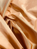 NEW Lady Lisa Designer 100% Silk Taffeta Fabric -Solid Salmon Peach - Fancy Styles Fabric Pierre Frey Lee Jofa Brunschwig & Fils