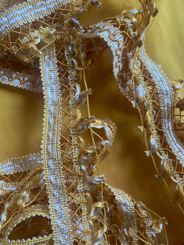 NEW THE PRINCE CHANDLER Novelty Trim - Sunflower Yellow - Fancy Styles Fabric Pierre Frey Lee Jofa Brunschwig & Fils