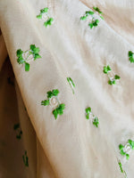 NEW Duchess Chile Embroidered Floral “Faux Silk” Fabric Pink & Green