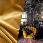 NEW Prince Kaspen Italian Soft Upholstery Velvet Fabric- Black