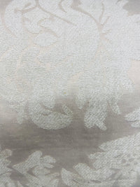 NEW! Lady Janet Railroaded Repeat Medallion Burnout Chenille Velvet Fabric - Antique White - Fancy Styles Fabric Pierre Frey Lee Jofa Brunschwig & Fils