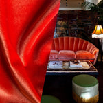 NEW Prince Kaspen Italian Soft Upholstery Velvet Fabric- Atomic Coral