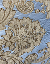 NEW King Donald Designer Brocade Satin Burnout Chenille Upholstery Velvet Fabric - Sky Blue - Fancy Styles Fabric Pierre Frey Lee Jofa Brunschwig & Fils