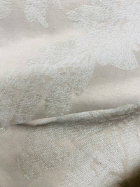 NEW! Lady Janet Railroaded Repeat Medallion Burnout Chenille Velvet Fabric - Antique White - Fancy Styles Fabric Pierre Frey Lee Jofa Brunschwig & Fils