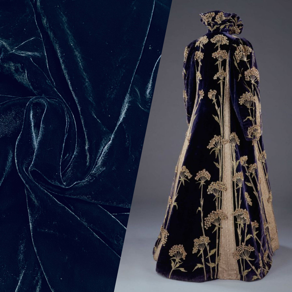 NEW! Back in stock! Miss Bonnie Midnight Blue Silk Rayon Velvet Fabric - Fancy Styles Fabric Pierre Frey Lee Jofa Brunschwig & Fils