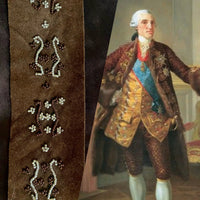 NEW! KING GORDON Faux Suede Beaded Trim- Brown - Fancy Styles Fabric Pierre Frey Lee Jofa Brunschwig & Fils