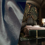NEW Prince Kaspen Italian Soft Upholstery Velvet Fabric- Navy