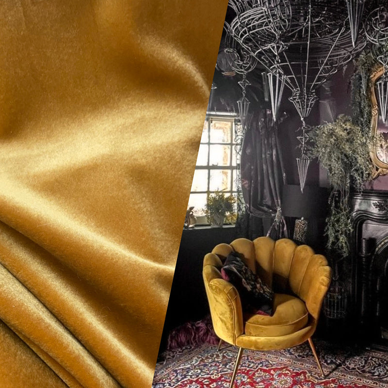 NEW Prince Kaspen Italian Soft Upholstery Velvet Fabric- Latte Grey