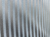 NEW Princess Gemma STRIPE Designer Brocade Satin Fabric- Ice Blue on Grey- Upholstery - Fancy Styles Fabric Pierre Frey Lee Jofa Brunschwig & Fils