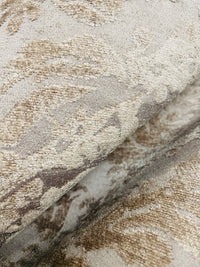 NEW! Lady Janet Designer Medallion Burnout Chenille Velvet Fabric - Taupe - Fancy Styles Fabric Pierre Frey Lee Jofa Brunschwig & Fils