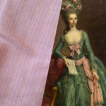 App Sale: Lady Bridgette Designer 100% Silk Dupioni Pink Pinstriped Fabric