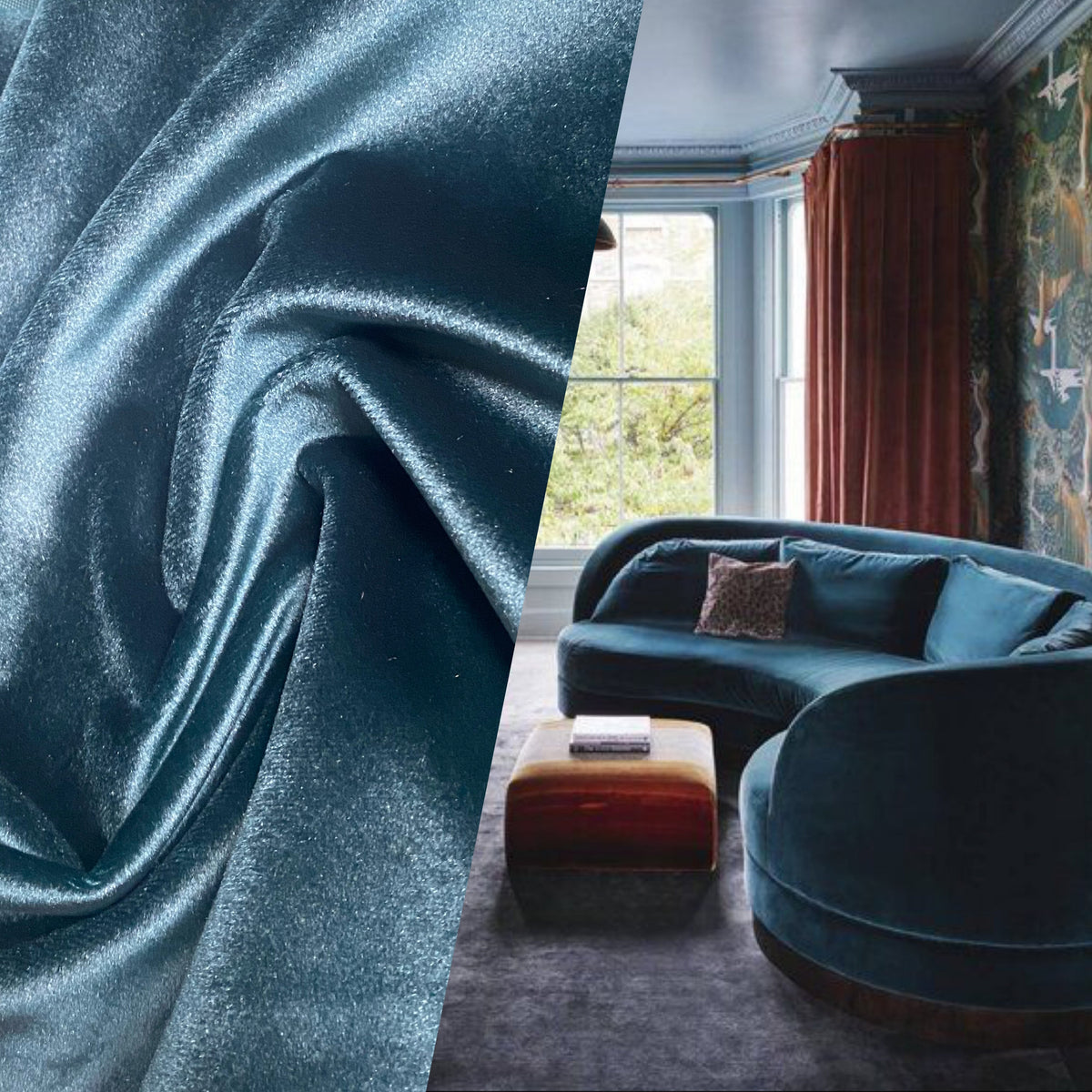 NEW Prince Kaspen Italian Soft Upholstery Velvet Fabric- Black - Fancy Styles Fabric Pierre Frey Lee Jofa Brunschwig & Fils