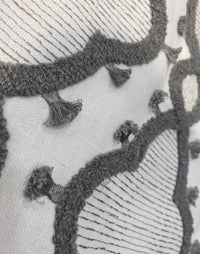 New Prince Peterson Designer Linen Inspired Decorating Drapery Fabric - Cream and Grey - Fancy Styles Fabric Pierre Frey Lee Jofa Brunschwig & Fils