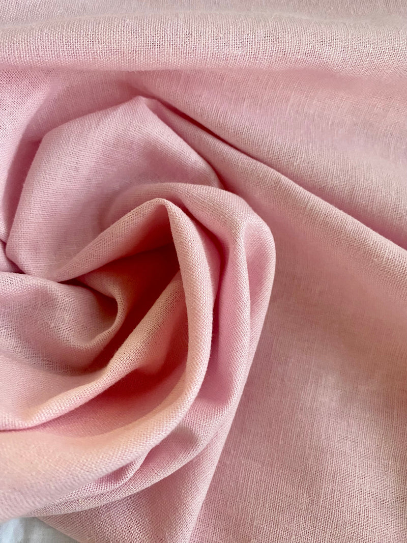 App Sale: 6.8oz 100% Linen Woven Fabric Dress Weight Light Pink