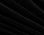 SALE!!! Close-Out Designer Runway Stretch Black Velvet Fabric By the yard - Fancy Styles Fabric Boutique