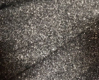 SWATCH- Sample Of Designer Wool Black/White Textured Woven Fabric By the Yard - Fancy Styles Fabric Boutique