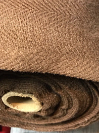 Close-Out Designer Runway Imported Wool Fabric Camel Herringbone By the Yard - Fancy Styles Fabric Pierre Frey Lee Jofa