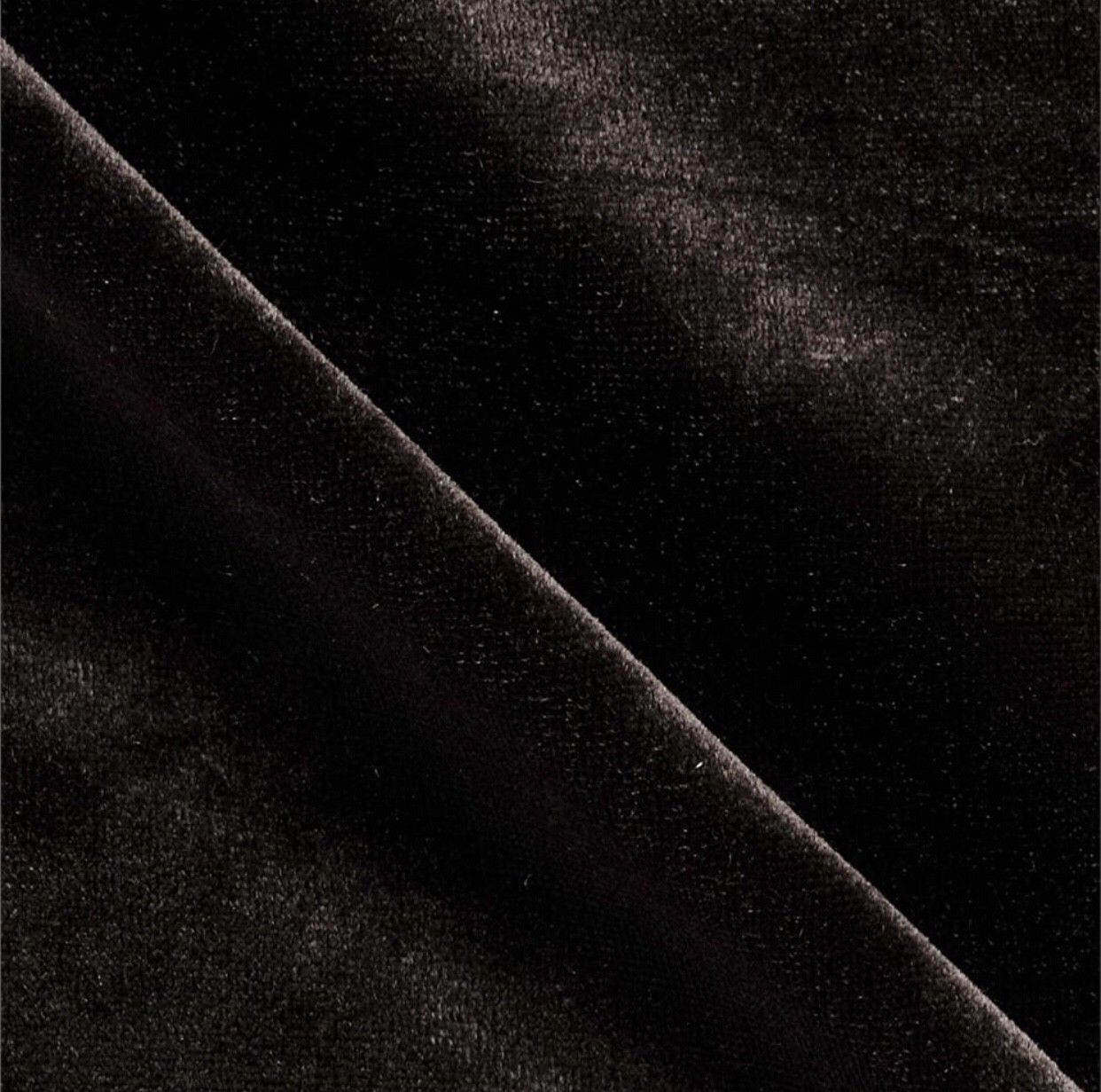 SALE!!! Close-Out Designer Runway Stretch Black Velvet Fabric By the yard