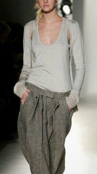 Close-Out Designer Runway Imported Herringbone Wool Woven Fabric By the Yard - Fancy Styles Fabric Pierre Frey Lee Jofa