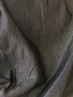 SALE! Designer Shirting Fabric Black Lightweight Cotton Metallic Pinstripes - Fancy Styles Fabric Pierre Frey Lee Jofa Brunschwig & Fils