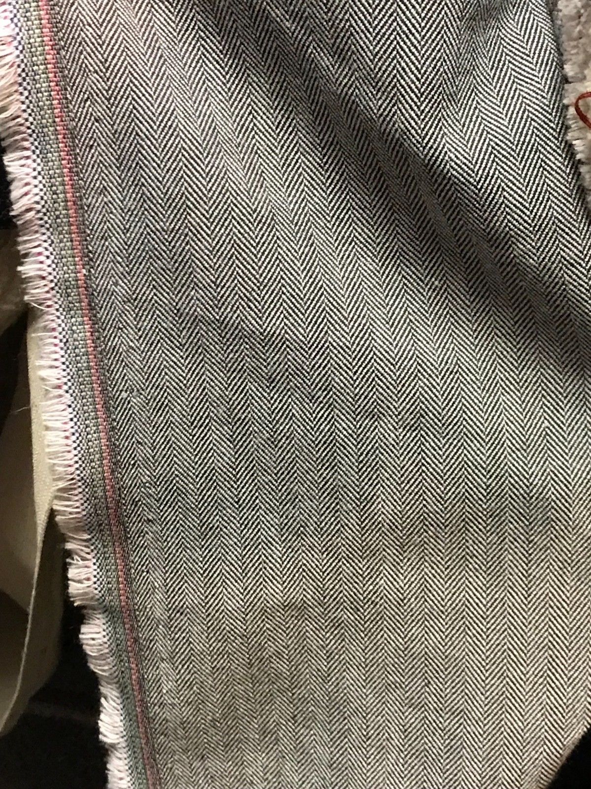 Close-Out Designer Runway Imported Herringbone Wool Woven Fabric By the Yard - Fancy Styles Fabric Pierre Frey Lee Jofa
