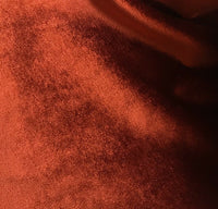 Designer Velvet Upholstery & Drapery Fabric -Rust Orange Red- By The Yard - Fancy Styles Fabric Pierre Frey Lee Jofa Brunschwig & Fils