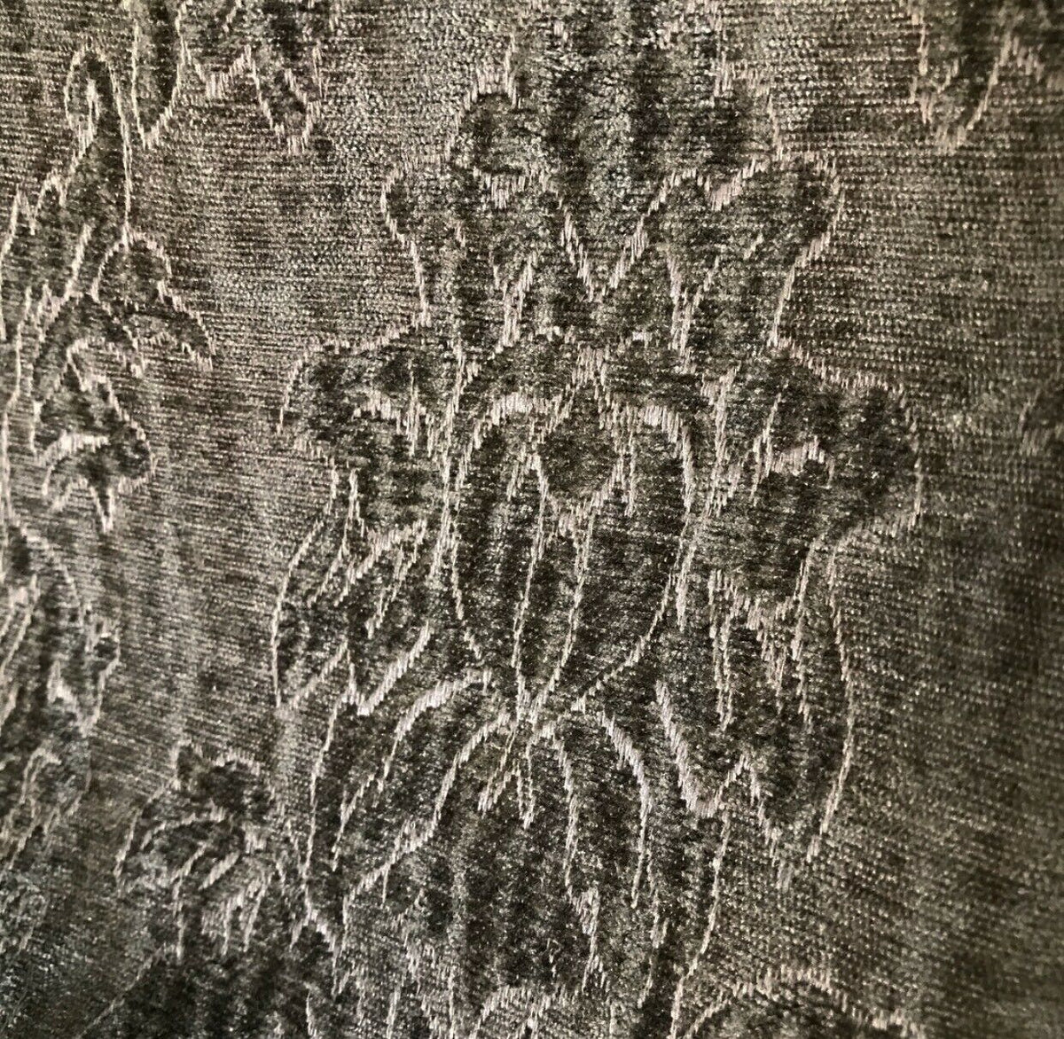 SALE! Designer Velvet Chenille Burnout Fabric - Antique Olive Green - Fancy Styles Fabric Pierre Frey Lee Jofa Brunschwig & Fils
