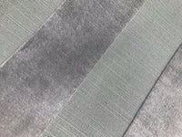 NEW Lady Adriana Designer Velvet Striped Drapery & Upholstery Fabric - Gray BTY - Fancy Styles Fabric Pierre Frey Lee Jofa Brunschwig & Fils