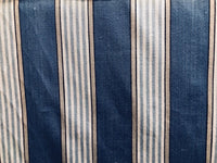 NEW Cotton French Stripes Upholstery Fabric - Heavyweight - Blue - Fancy Styles Fabric Pierre Frey Lee Jofa Brunschwig & Fils