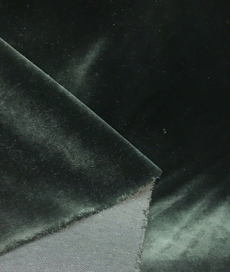 NEW! Designer Soft Velvet Fabric - Forest Green - Upholstery Weight BTY - Fancy Styles Fabric Pierre Frey Lee Jofa Brunschwig & Fils