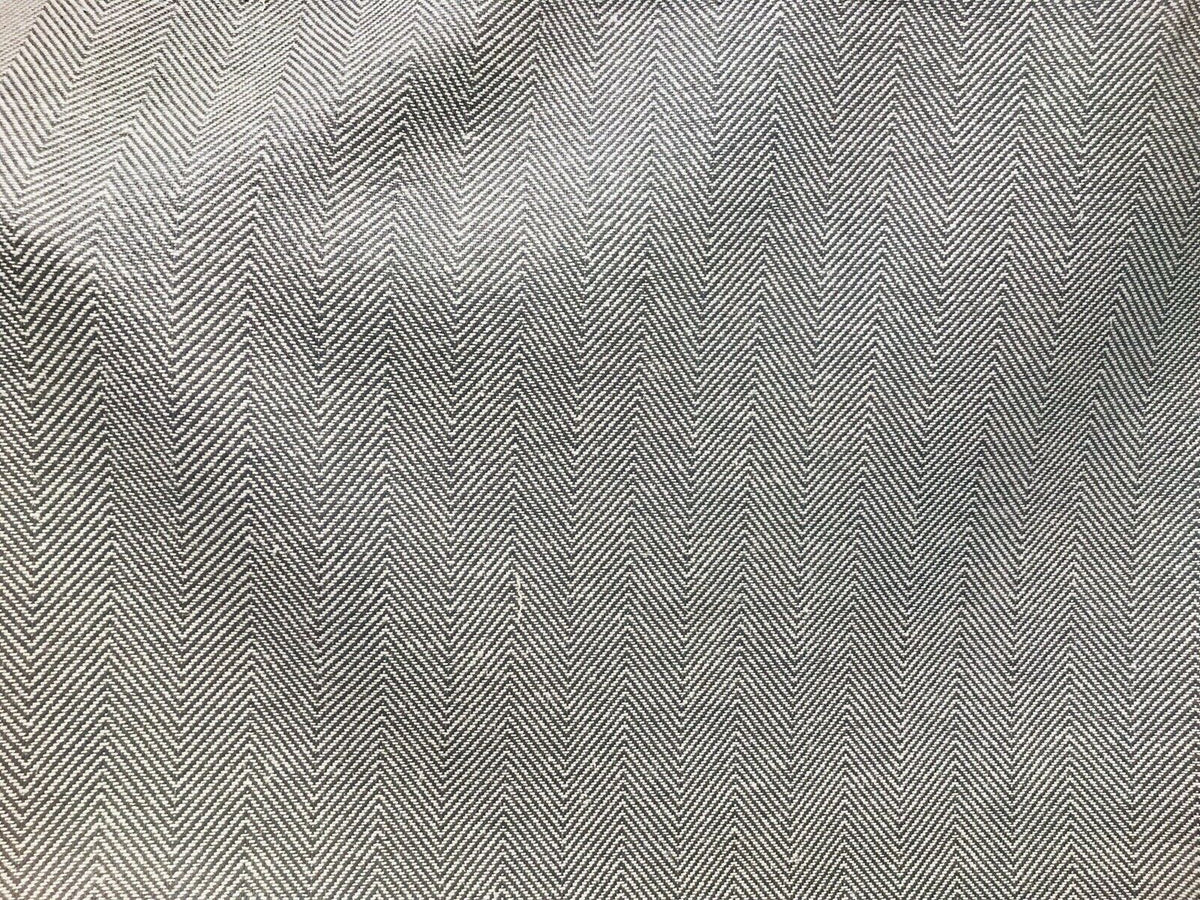 NEW Countess Cora Novelty Designer Herringbone Chevron Upholstery & Drapery Tweed Fabric - Steel Grey - Fancy Styles Fabric Pierre Frey Lee Jofa Brunschwig & Fils