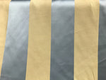 SWATCH Stripe Satin Interior Design Fabric Antique Blue And Gold - Fancy Styles Fabric Pierre Frey Lee Jofa Brunschwig & Fils
