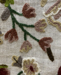 NEW Novelty Decorating Drapery Fabric- Crewel Floral Embroidery - Fancy Styles Fabric Pierre Frey Lee Jofa Brunschwig & Fils