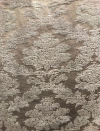 NEW! Back In Stock! Lady Danielle Velvet Chenille Burnout Upholstery Fabric - Taupe & Gray - Fancy Styles Fabric Pierre Frey Lee Jofa Brunschwig & Fils