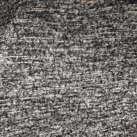NEW Stretch Knit Sweater Fabric Imported Italian Rayon Black White Melange - Fancy Styles Fabric Boutique