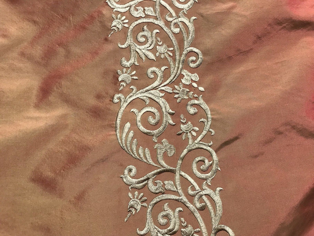 SALE! Designer 100% Silk Taffeta Interior Design Fabric - Antique Orange - Fancy Styles Fabric Pierre Frey Lee Jofa Brunschwig & Fils