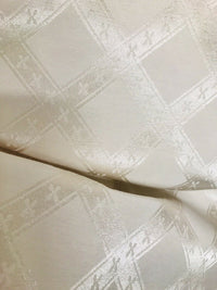 NEW SALE! Lady Beth Designer Brocade Drapery Fabric- Ivory- Upholstery Damask - Fancy Styles Fabric Pierre Frey Lee Jofa Brunschwig & Fils