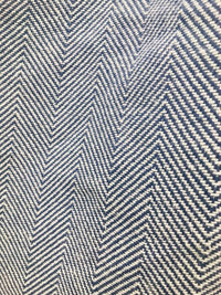 NEW Countess Cora Novelty Designer Herringbone Chevron Upholstery & Drapery Tweed Fabric - Blue - Fancy Styles Fabric Pierre Frey Lee Jofa Brunschwig & Fils