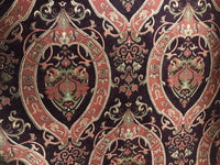 NEW Lady Kate Designer Velvet Chenille Burnout Upholstery Fabric - Plum & Coral- Heavy - Fancy Styles Fabric Pierre Frey Lee Jofa Brunschwig & Fils