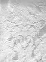 SWATCH Brocade Satin Fabric- Bleached White- Drapery Upholstery Damask - Fancy Styles Fabric Pierre Frey Lee Jofa Brunschwig & Fils