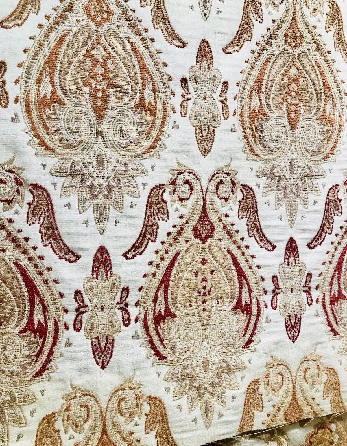 SWATCH Designer Brocade Damask Fabric - Antique Floral - Upholstery - Fancy Styles Fabric Pierre Frey Lee Jofa Brunschwig & Fils