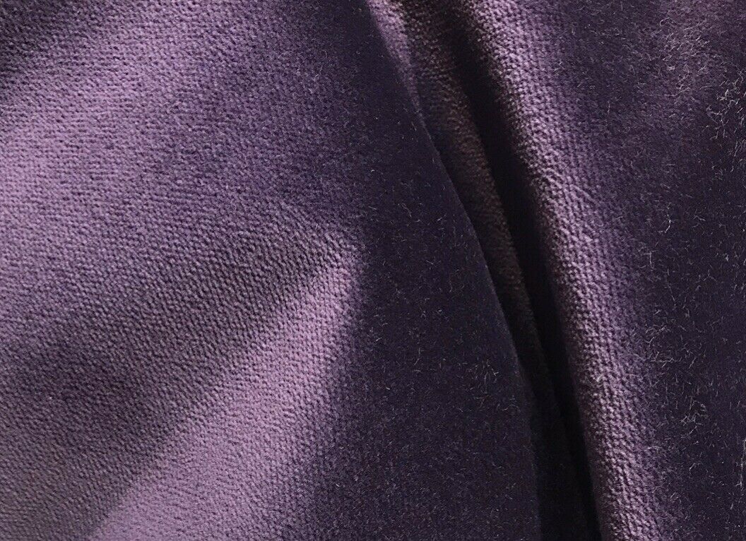 NEW! Designer Soft Heavy Weight Velvet Fabric -Plum Purple - Upholstery BTY - Fancy Styles Fabric Pierre Frey Lee Jofa Brunschwig & Fils
