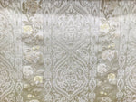 NEW Italian Brocade Satin Fabric- Ivory- Floral Upholstery Neoclassical Louis - Fancy Styles Fabric Pierre Frey Lee Jofa Brunschwig & Fils