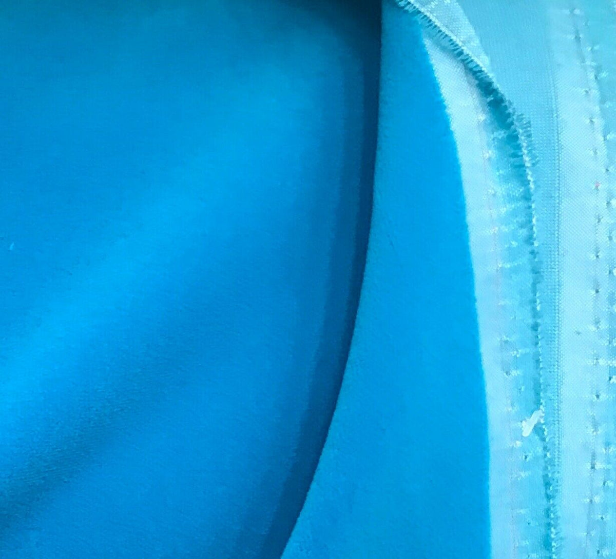 NEW! WATERPROOF OUTDOOR Velvet Upholstery & Drapery Fabric - Turquoise Blue- BTY - Fancy Styles Fabric Pierre Frey Lee Jofa Brunschwig & Fils
